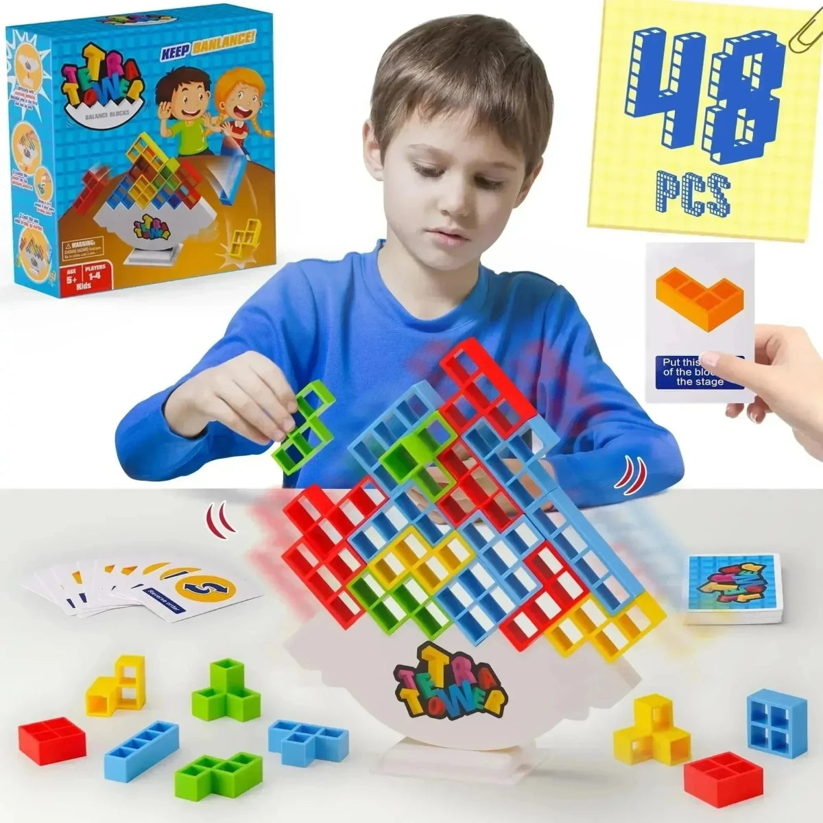 Jeu de Construction Enfant 3 Ans – LA TOUR TETRA | Jeu Éducatif Créatif et Ludique - jouetsbebe.com