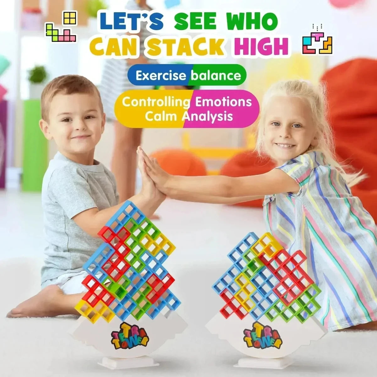 Jeu de Construction Enfant 3 Ans – LA TOUR TETRA | Jeu Éducatif Créatif et Ludique - jouetsbebe.com