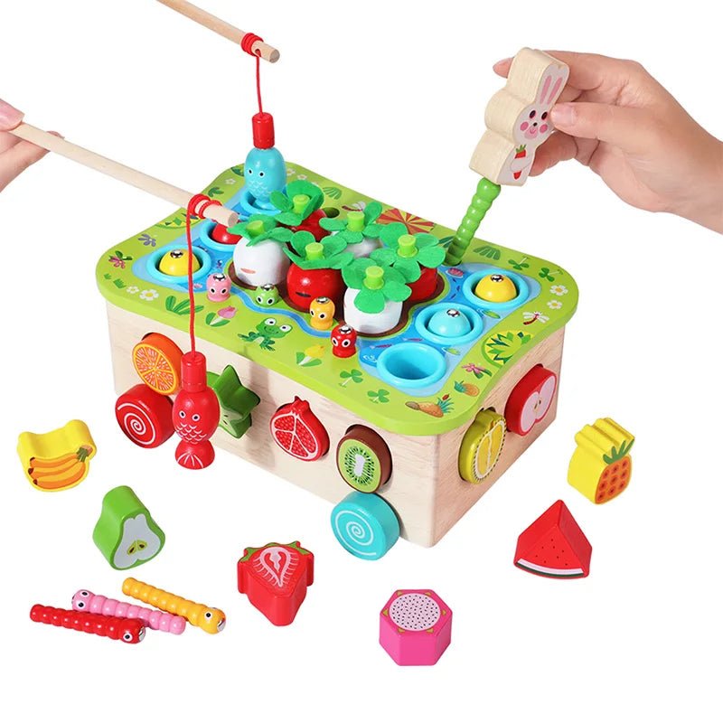 Jeu Éducatif en Bois – Pêche, Tri des Formes et Motricité Fine - jouetsbebe.com