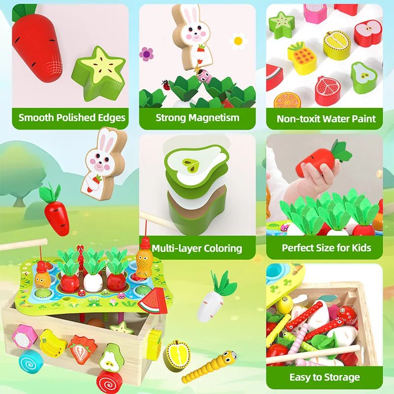 Jeu Éducatif en Bois – Pêche, Tri des Formes et Motricité Fine - jouetsbebe.com