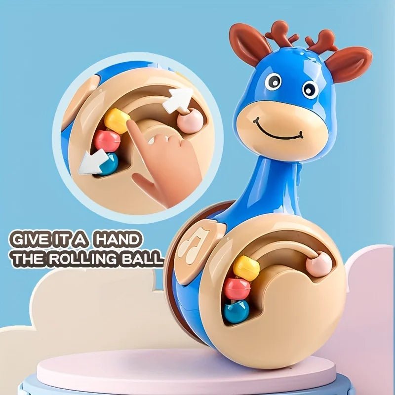 Jouet Culbuto Bébé en Forme de Cerf – Jouet à Pousser et à Faire Rouler - jouetsbebe.com