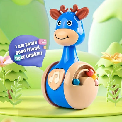 Jouet Culbuto Bébé en Forme de Cerf – Jouet à Pousser et à Faire Rouler - jouetsbebe.com