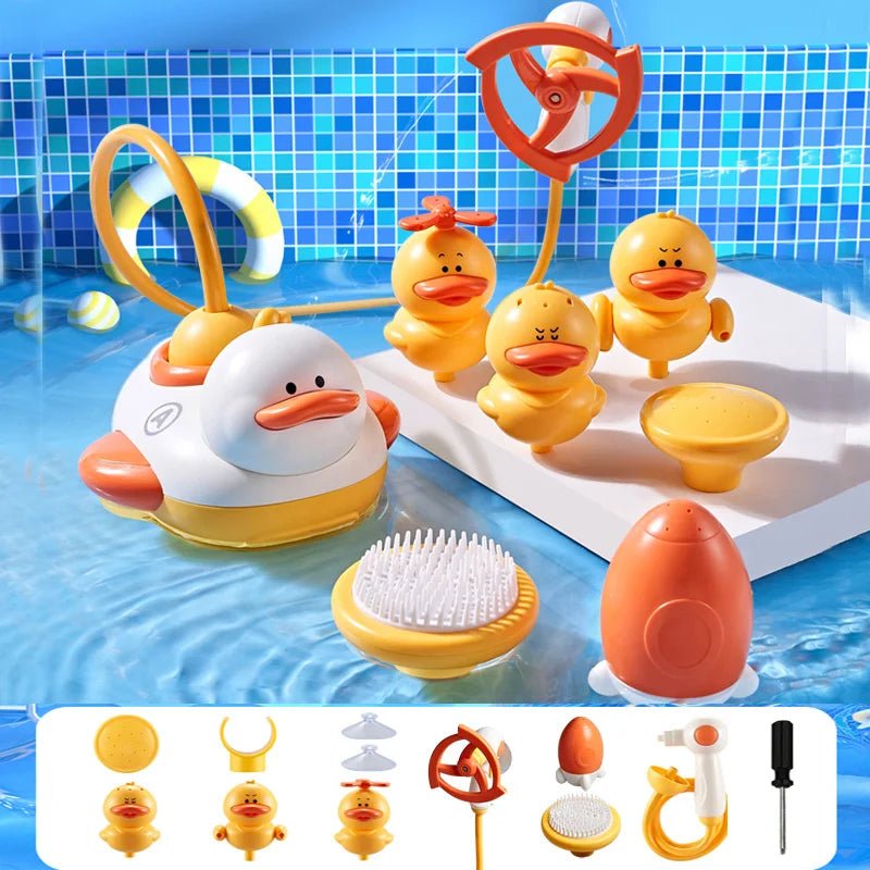 🦆 Jouet de Bain Canard Électrique avec Douche - jouetsbebe.com