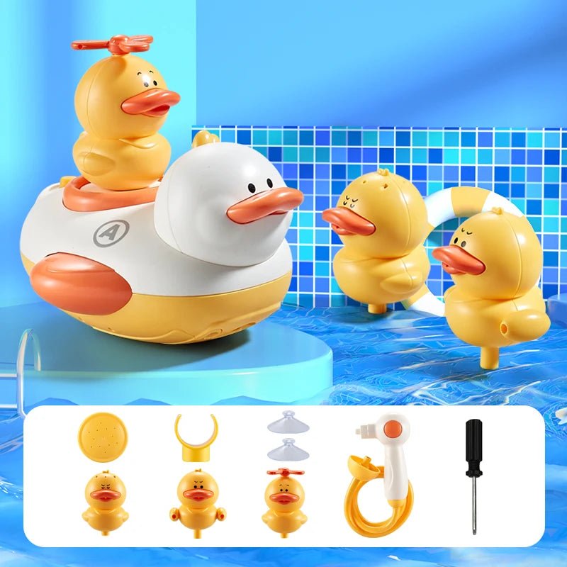 🦆 Jouet de Bain Canard Électrique avec Douche - jouetsbebe.com