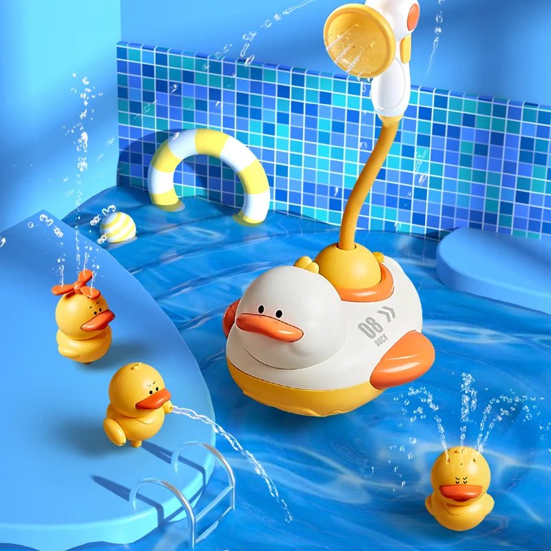 🦆 Jouet de Bain Canard Électrique avec Douche - jouetsbebe.com