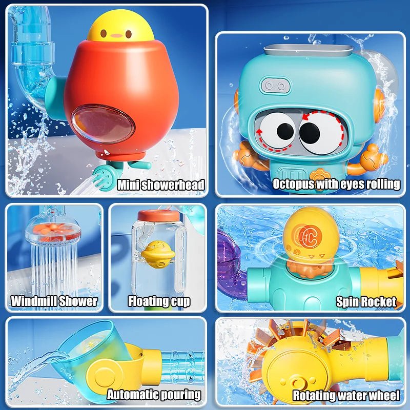 Jouet de Bain Éducatif 🐙🚿 - jouetsbebe.com