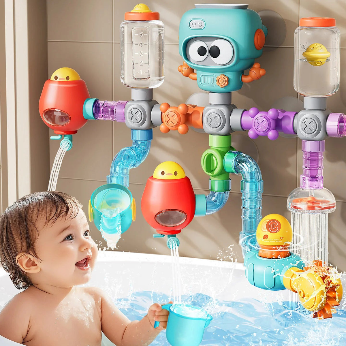Jouet de Bain Éducatif 🐙🚿 - jouetsbebe.com