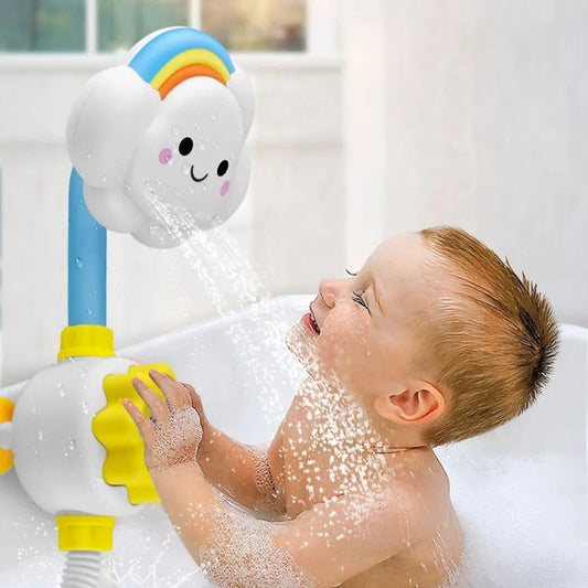 ☁️ Jouet de Bain Nuage Enchanté – Fontaine d’Eau Interactive 🚿 - jouetsbebe.com