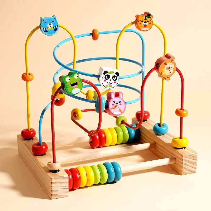 🐻 Jouet Éducatif en Bois – Blocs et Perles d’Assemblage Montessori (1 - 3 ans) - jouetsbebe.com