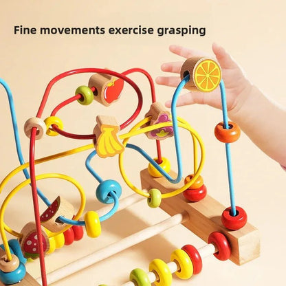 🐻 Jouet Éducatif en Bois – Blocs et Perles d’Assemblage Montessori (1 - 3 ans) - jouetsbebe.com