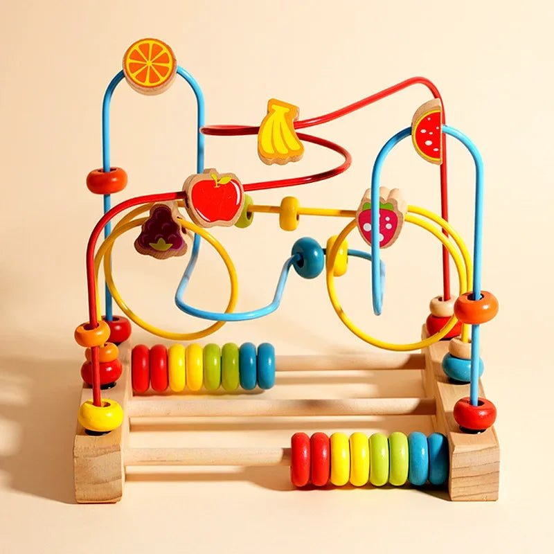 🐻 Jouet Éducatif en Bois – Blocs et Perles d’Assemblage Montessori (1 - 3 ans) - jouetsbebe.com