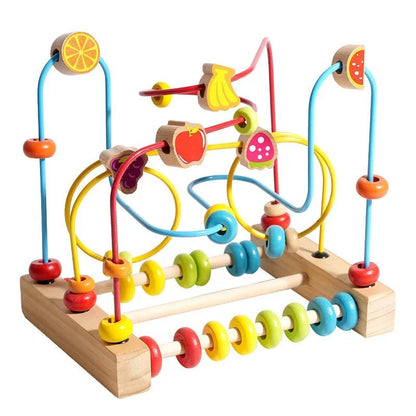 🐻 Jouet Éducatif en Bois – Blocs et Perles d’Assemblage Montessori (1 - 3 ans) - jouetsbebe.com