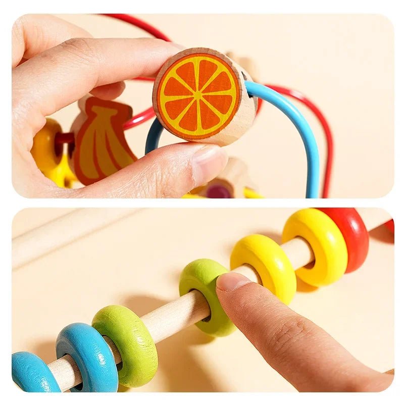 🐻 Jouet Éducatif en Bois – Blocs et Perles d’Assemblage Montessori (1 - 3 ans) - jouetsbebe.com