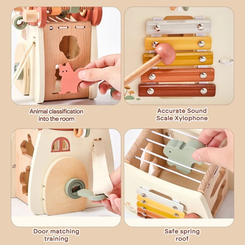 Jouet Montessori en Bois 5 - en - 1 - jouetsbebe.com