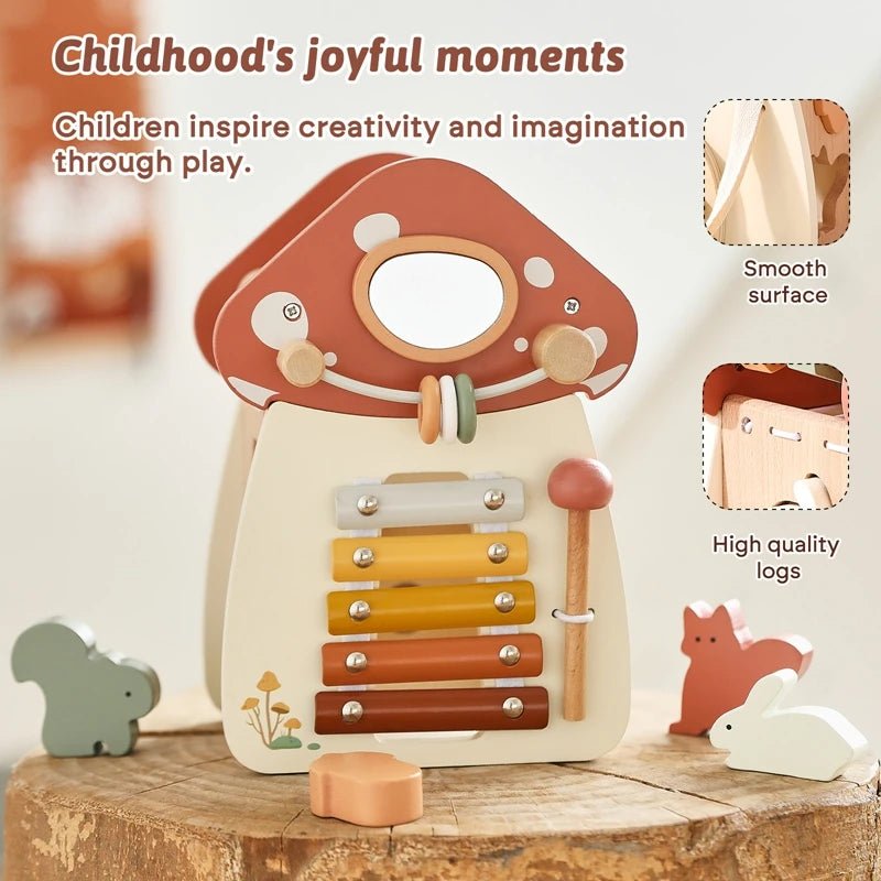 Jouet Montessori en Bois 5 - en - 1 - jouetsbebe.com