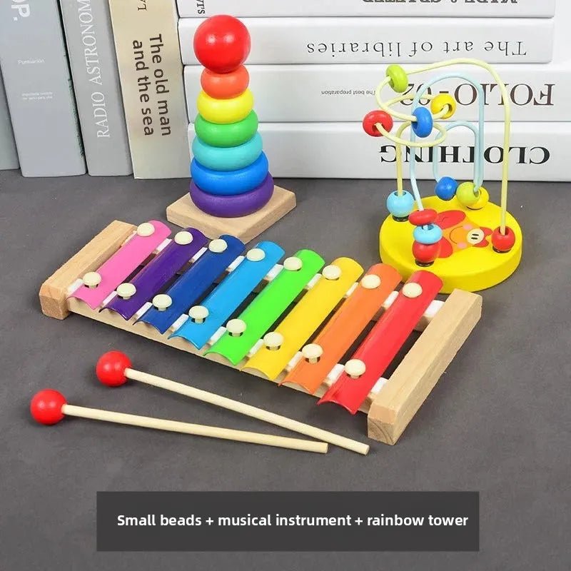 🎹 Jouet Musical en Bois coloré pour Bébés 0 - 2 ans - jouetsbebe.com