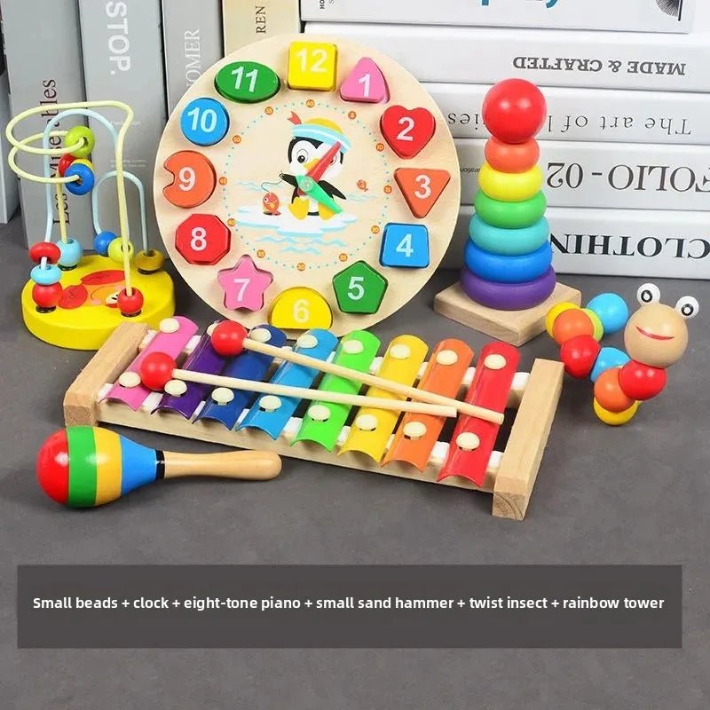 🎹 Jouet Musical en Bois coloré pour Bébés 0 - 2 ans - jouetsbebe.com