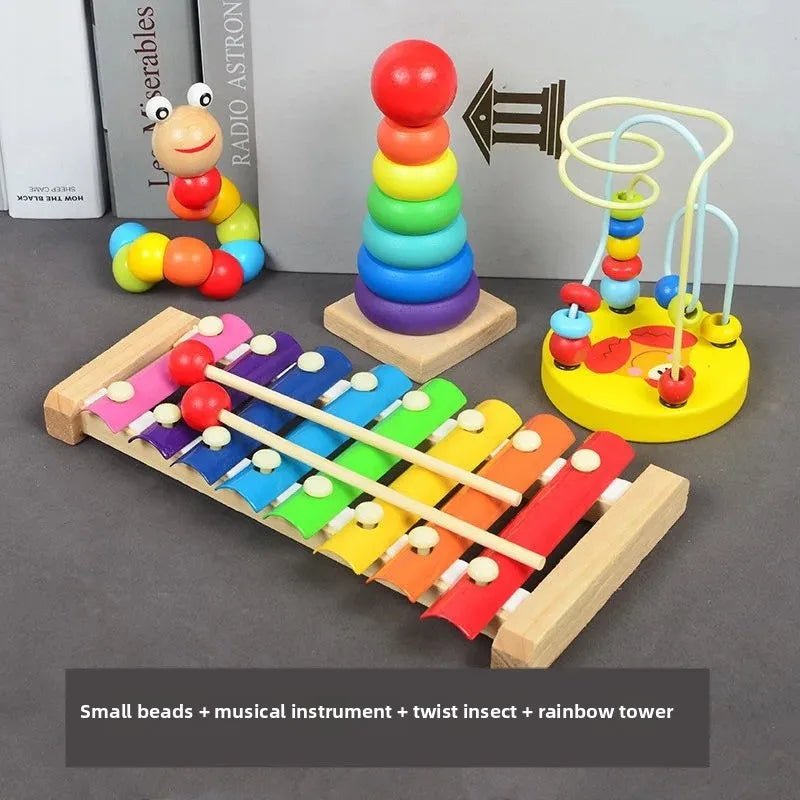🎹 Jouet Musical en Bois coloré pour Bébés 0 - 2 ans - jouetsbebe.com