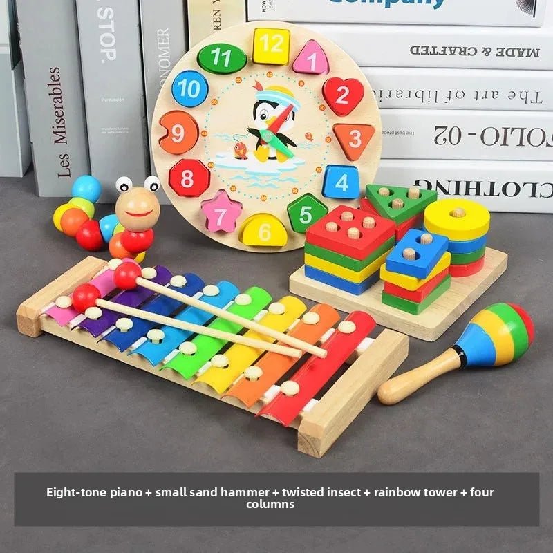 🎹 Jouet Musical en Bois coloré pour Bébés 0 - 2 ans - jouetsbebe.com