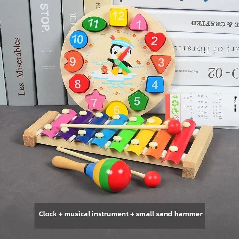 🎹 Jouet Musical en Bois coloré pour Bébés 0 - 2 ans - jouetsbebe.com