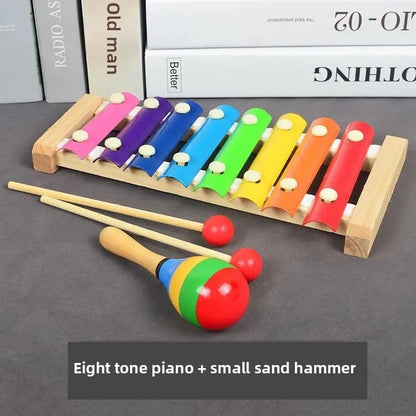 🎹 Jouet Musical en Bois coloré pour Bébés 0 - 2 ans - jouetsbebe.com