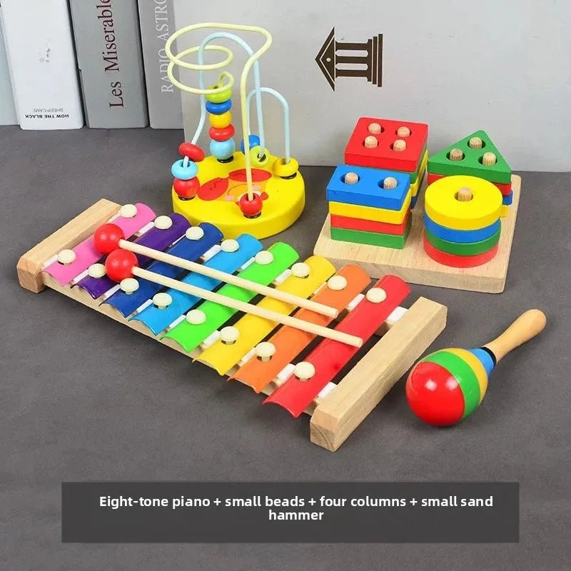 🎹 Jouet Musical en Bois coloré pour Bébés 0 - 2 ans - jouetsbebe.com