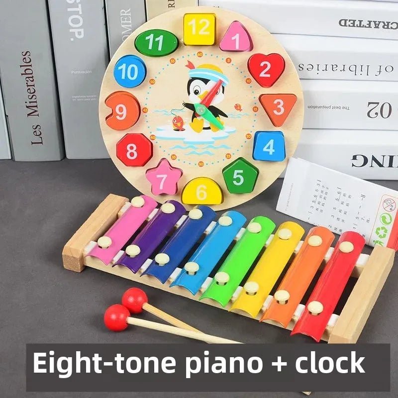 🎹 Jouet Musical en Bois coloré pour Bébés 0 - 2 ans - jouetsbebe.com