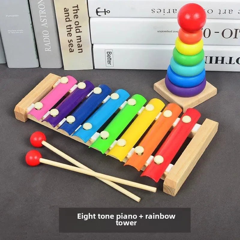 🎹 Jouet Musical en Bois coloré pour Bébés 0 - 2 ans - jouetsbebe.com