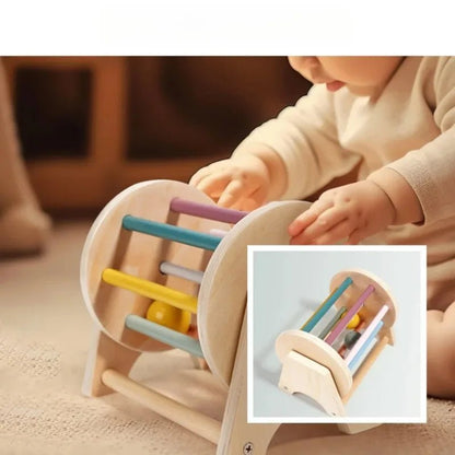 🥁 Jouet Musical en Bois pour Bébé – Hochet & Cloche Sensorielle Montessori - jouetsbebe.com