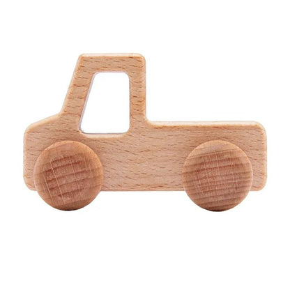 Jouet Voiture Dinosaures en Bois Naturel - jouetsbebe.com