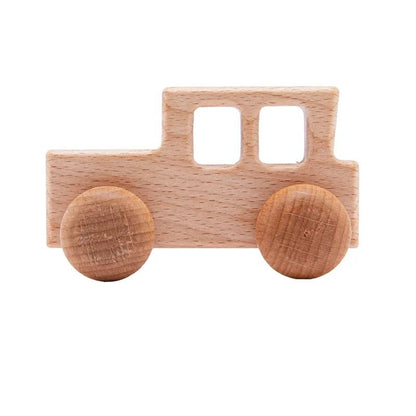 Jouet Voiture Dinosaures en Bois Naturel - jouetsbebe.com