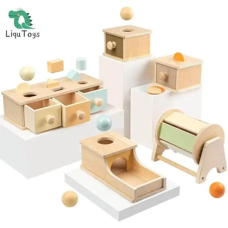 Jouets de motricité et sensorielles en bois inspiration Montessori - Le Bon Plan