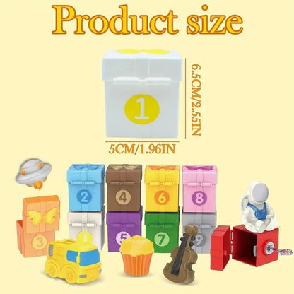 JOYFY Montessori Counting Matching & Sorting Learning Farm Train Including 9 Farm Animals and Farmer for Kids Birthday Gift - jouetsbebe.com