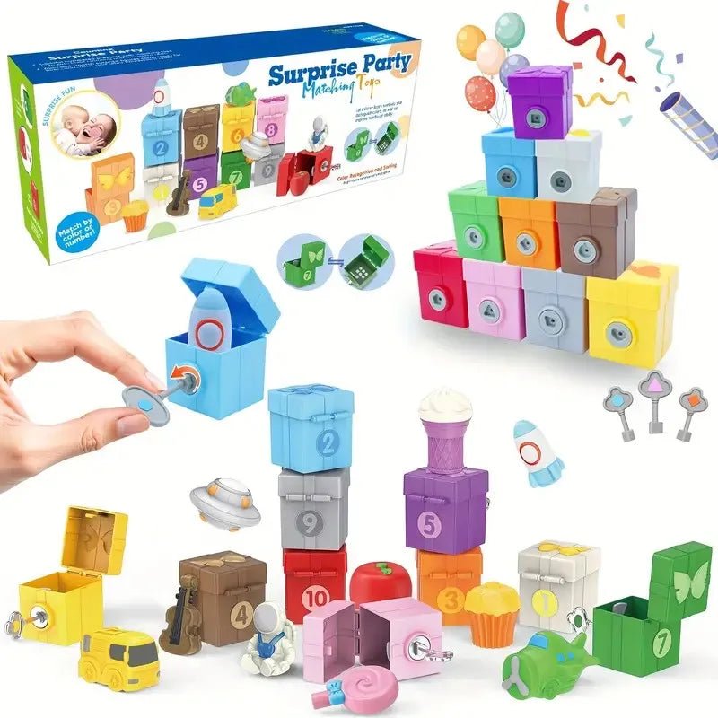 JOYFY Montessori Counting Matching & Sorting Learning Farm Train Including 9 Farm Animals and Farmer for Kids Birthday Gift - jouetsbebe.com