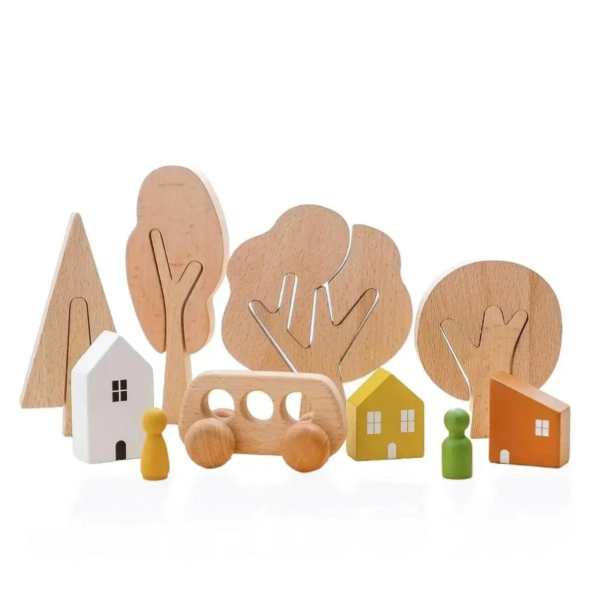 Kit jouets éducatifs et sensorielle en bois inspiration Montessori - Le Bon Plan