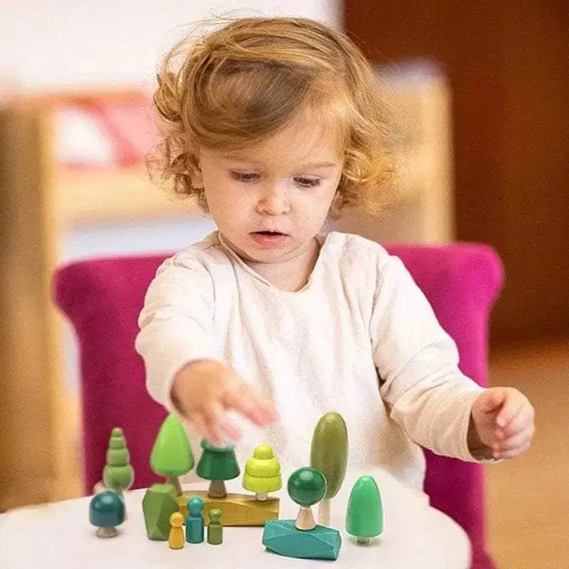 Kit jouets éducatifs et sensorielle en bois inspiration Montessori - Le Bon Plan