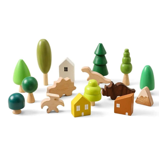 Kit jouets éducatifs et sensorielle en bois inspiration Montessori - Le Bon Plan