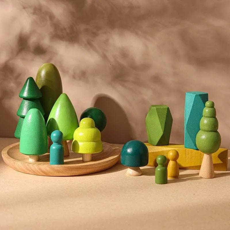 Kit jouets éducatifs et sensorielle en bois inspiration Montessori - Le Bon Plan