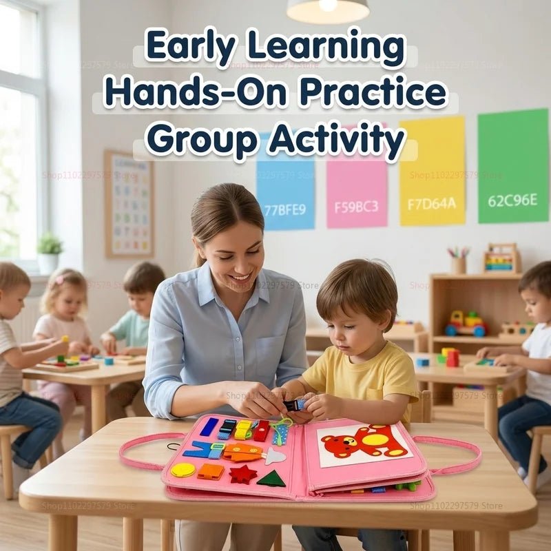 Livre d’Activités Montessori en Feutrine | Voyage - jouetsbebe.com