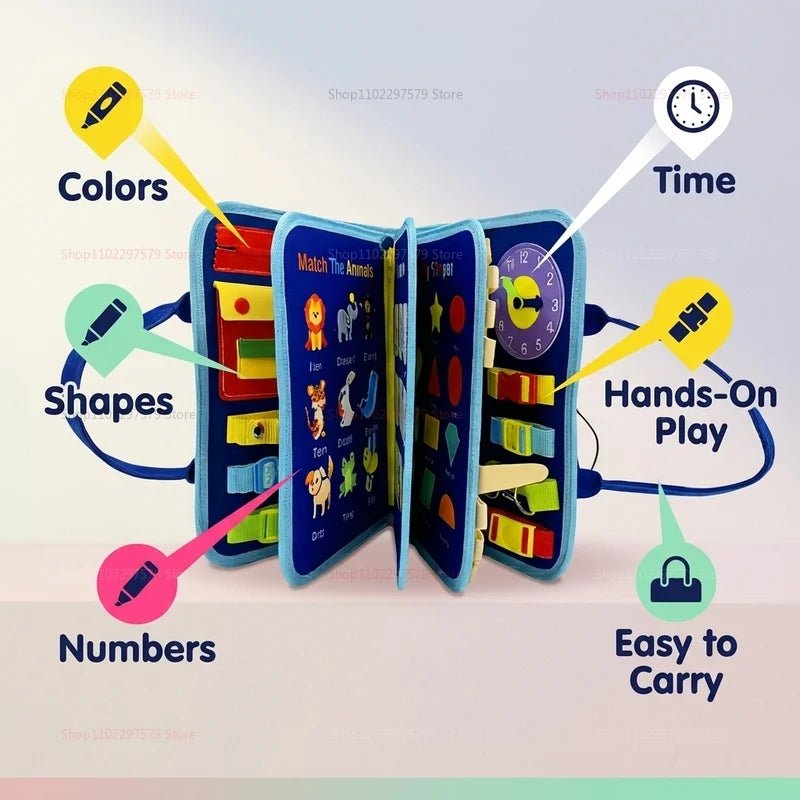 Livre d’Activités Montessori en Feutrine | Voyage - jouetsbebe.com