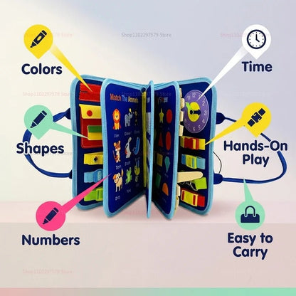 Livre d’Activités Montessori en Feutrine | Voyage - jouetsbebe.com