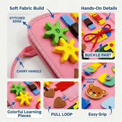 Livre d’Activités Montessori en Feutrine | Voyage - jouetsbebe.com
