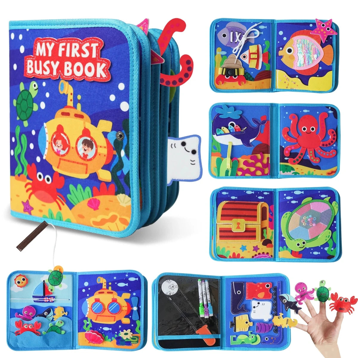 Livre d’Activités Montessori Océan – 20 Jeux Sensoriels et Éducatifs - jouetsbebe.com