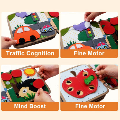Livre d’Activités Montessori Sensoriel | Jouet Éducatif - jouetsbebe.com