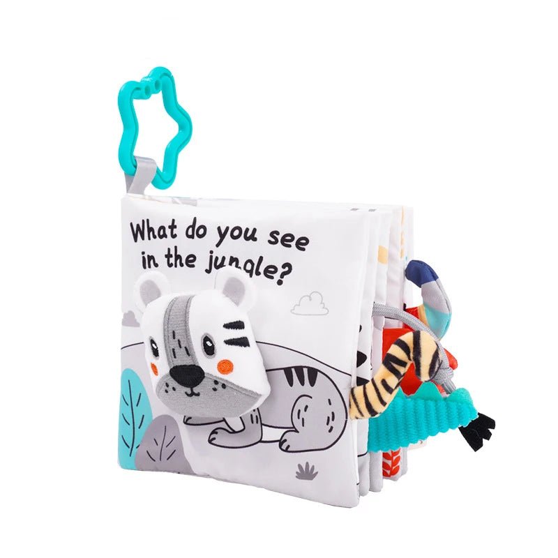 📚 Livre en Tissu Éducatif Bébé – Jouet Sensoriel Montessori dès 0 Mois - jouetsbebe.com