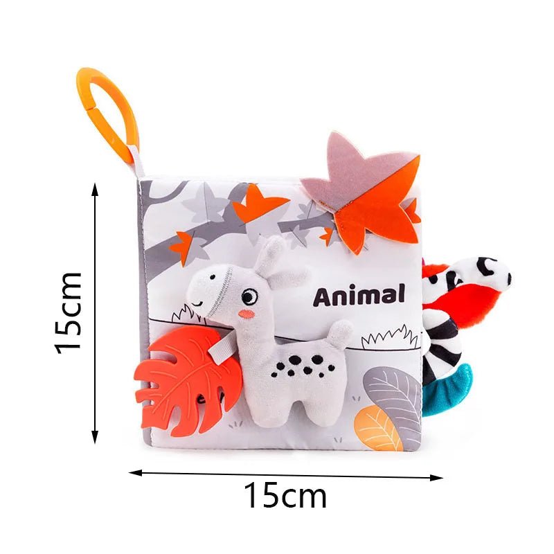 📚 Livre en Tissu Éducatif Bébé – Jouet Sensoriel Montessori dès 0 Mois - jouetsbebe.com