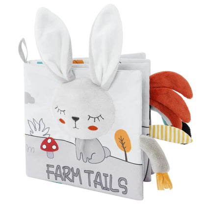 📚 Livre en Tissu Éducatif Bébé – Jouet Sensoriel Montessori dès 0 Mois - jouetsbebe.com