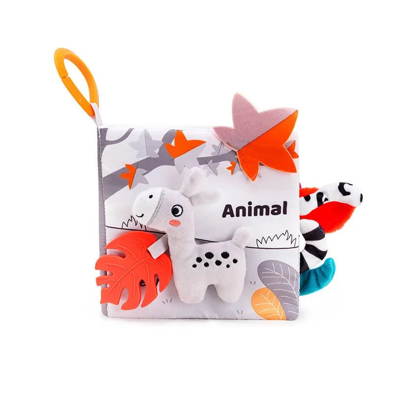 📚 Livre en Tissu Éducatif Bébé – Jouet Sensoriel Montessori dès 0 Mois - jouetsbebe.com