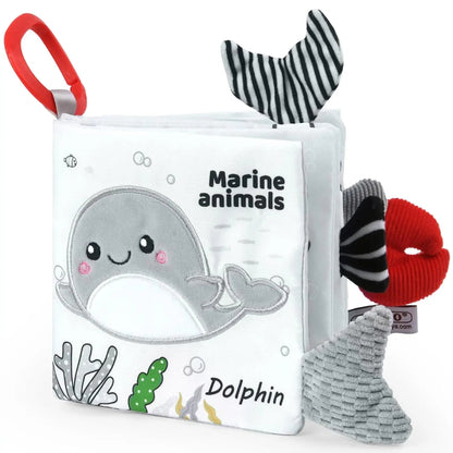 📚 Livre en Tissu Éducatif Bébé – Jouet Sensoriel Montessori dès 0 Mois - jouetsbebe.com