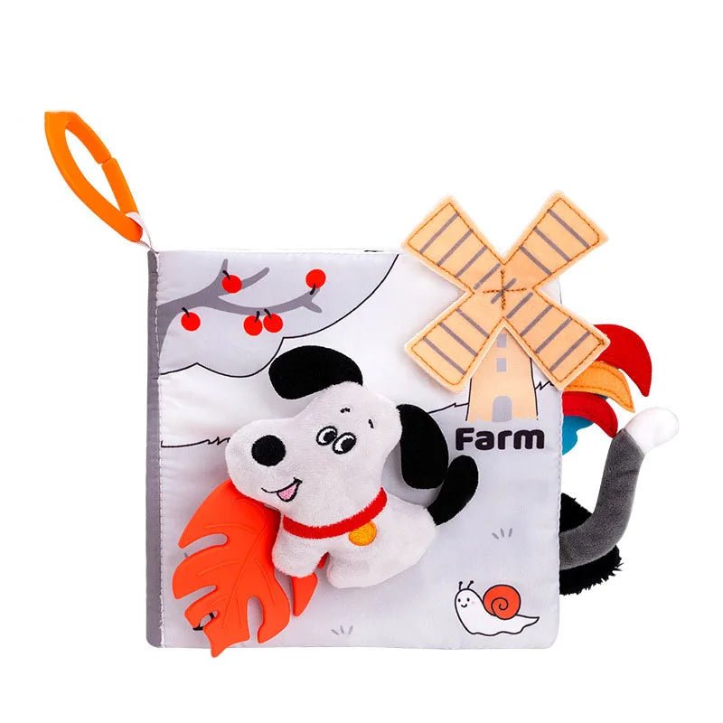 📚 Livre en Tissu Éducatif Bébé – Jouet Sensoriel Montessori dès 0 Mois - jouetsbebe.com